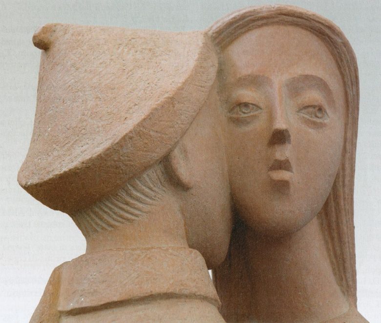 Antonio Di Pillo - Bozzetto per un monumento all'emigrante, terracotta patinata, particolare