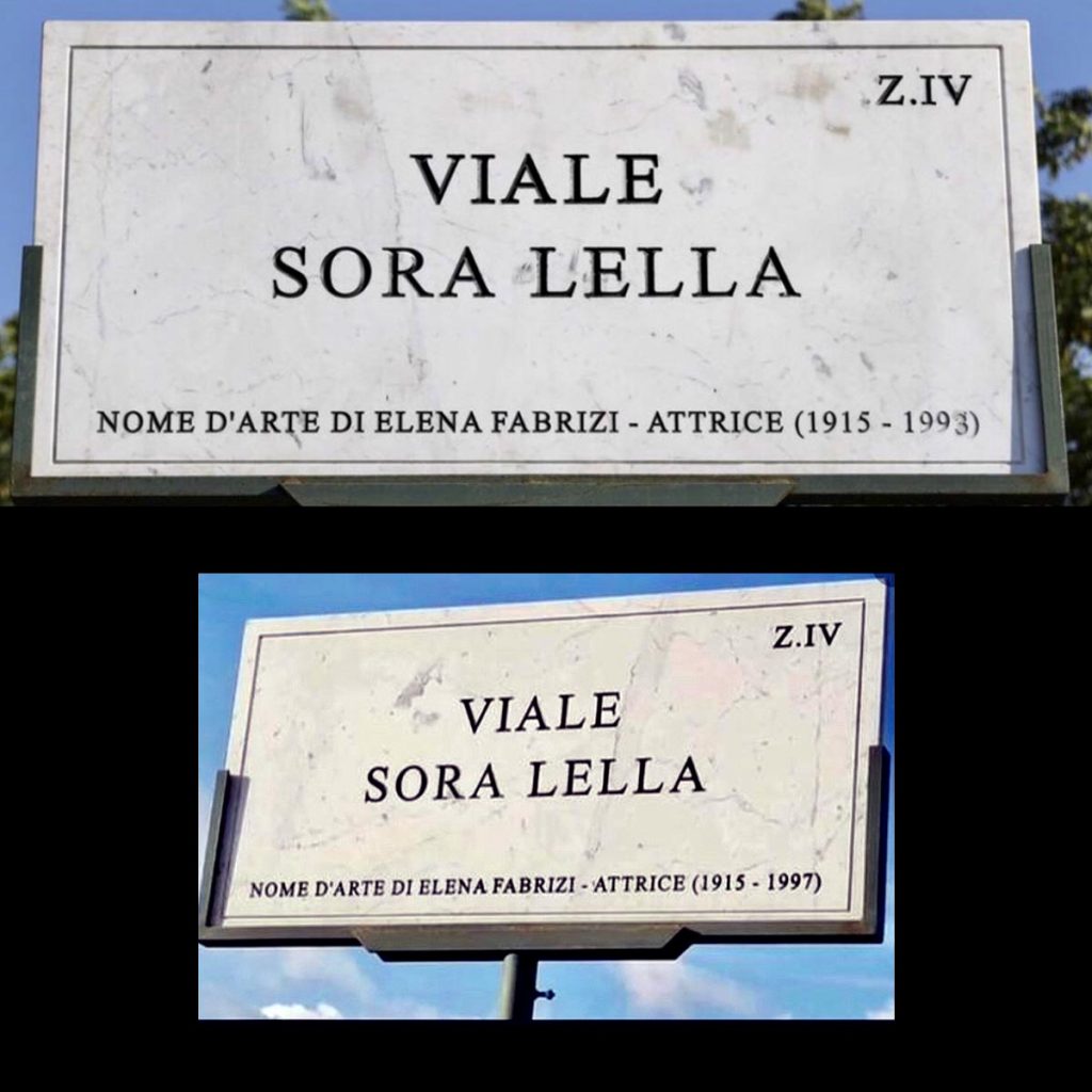 Targhe Sora Lella, giusta e sbagliata - 1993 1997